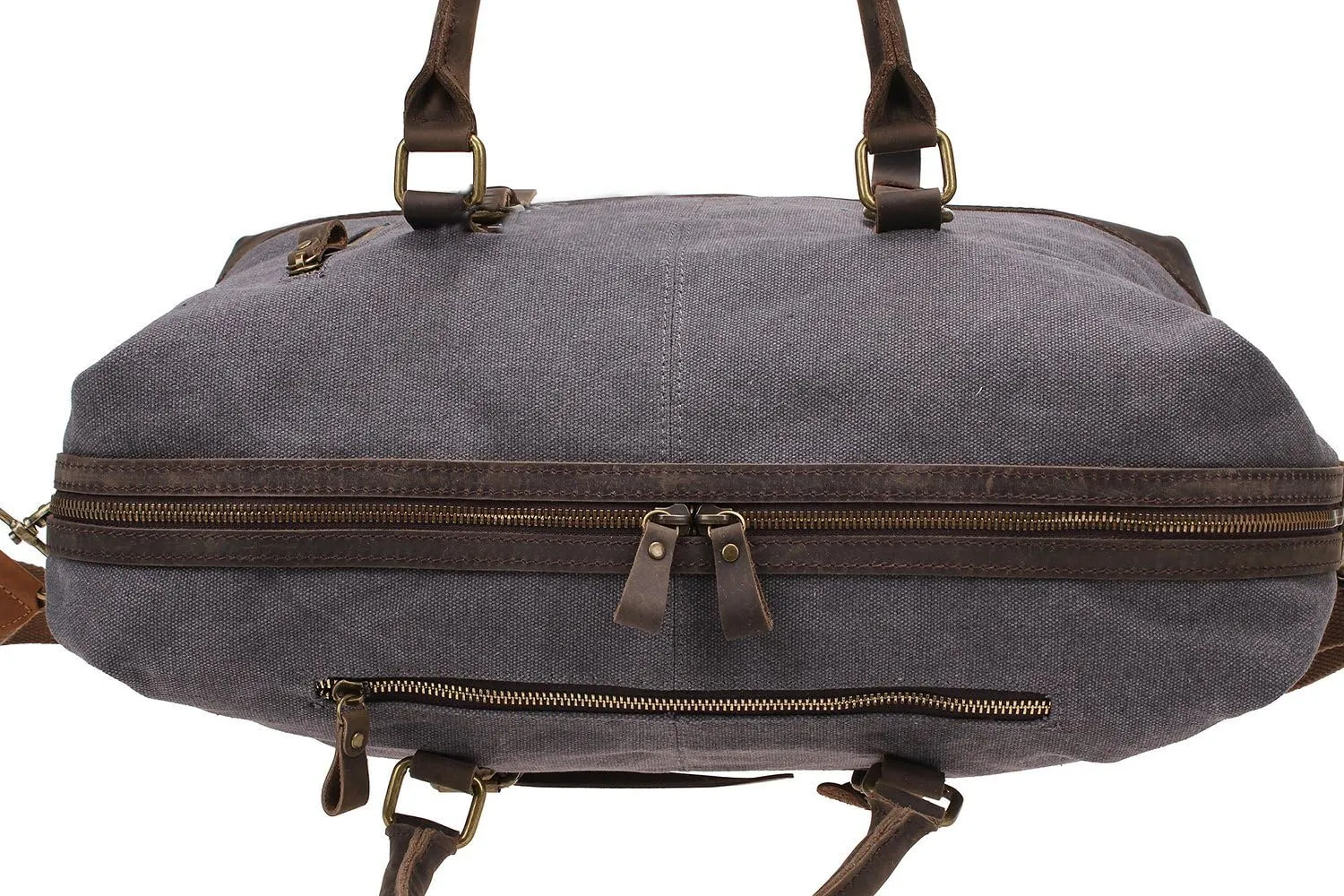 Men Travel Duffle Bag Weekend Bags Canvas Leather Gym Luggage Tote Women Large Overnight Handbag