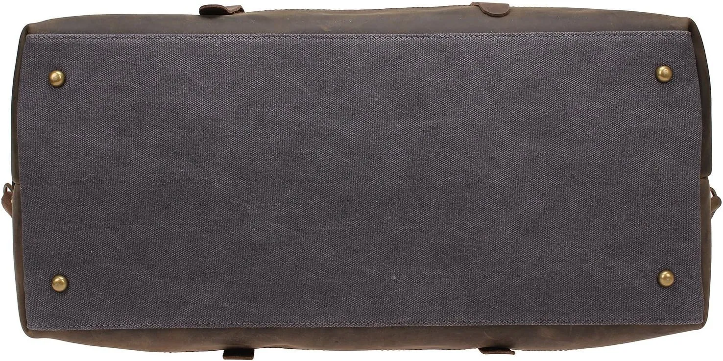 Men Travel Duffle Bag Weekend Bags Canvas Leather Gym Luggage Tote Women Large Overnight Handbag