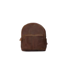 Mini Leather Canvas Backpack
