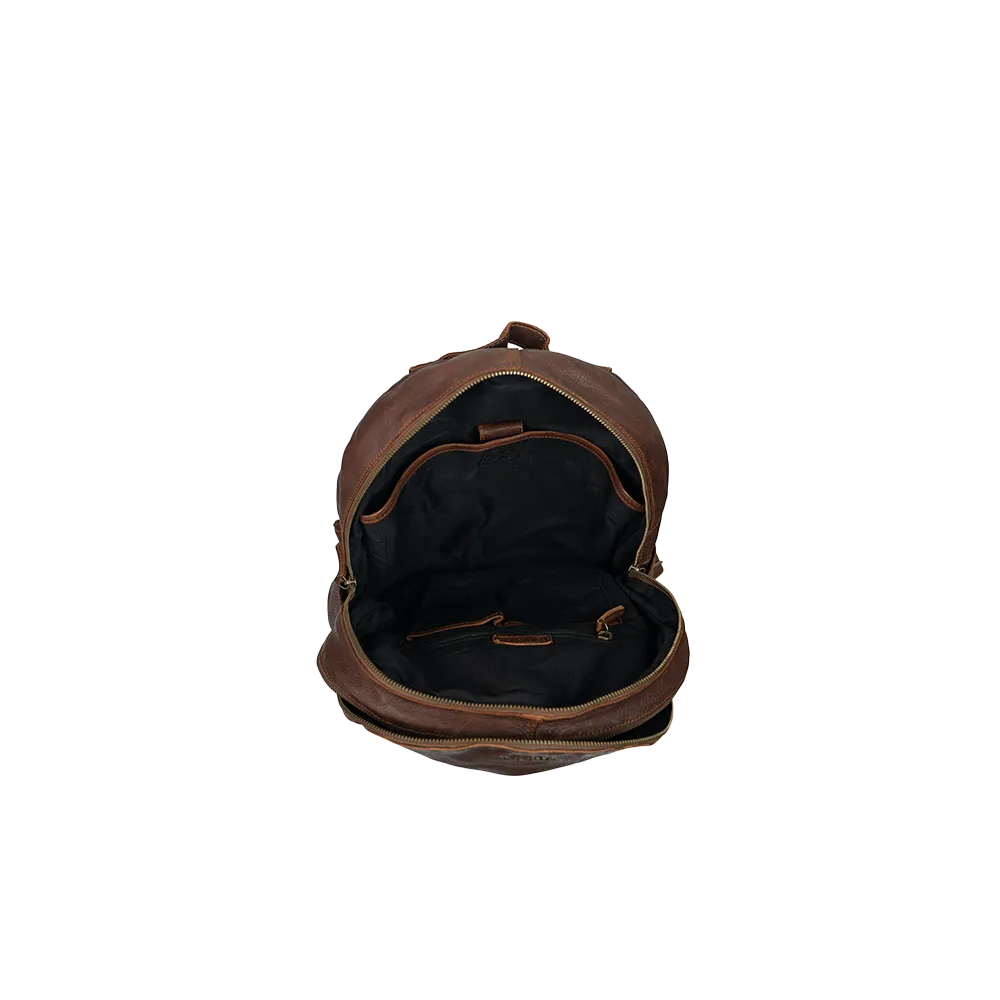 Mini Leather Canvas Backpack