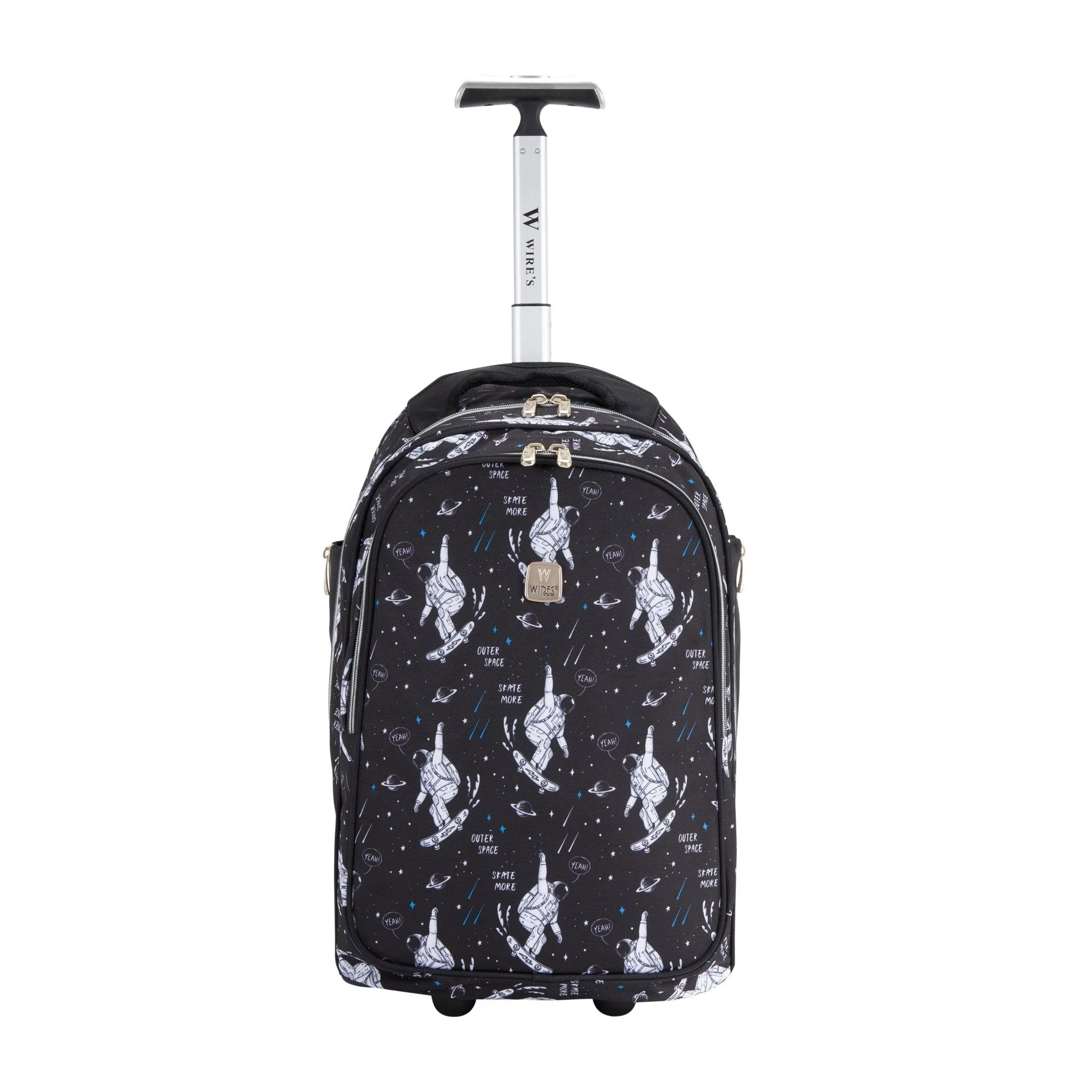 Mini Wheel School Bags Trolly Set of 3pcs Space Skate
