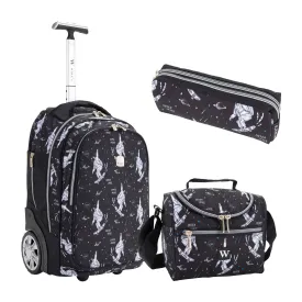 Mini Wheel School Bags Trolly Set of 3pcs Space Skate