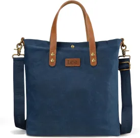 Montana West x Lee Tote Bag for Women Waxed Canvas Top Handle Handbags with Leather Handle and Strap