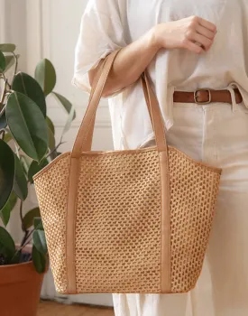 Natural Haven Open Weave Tote