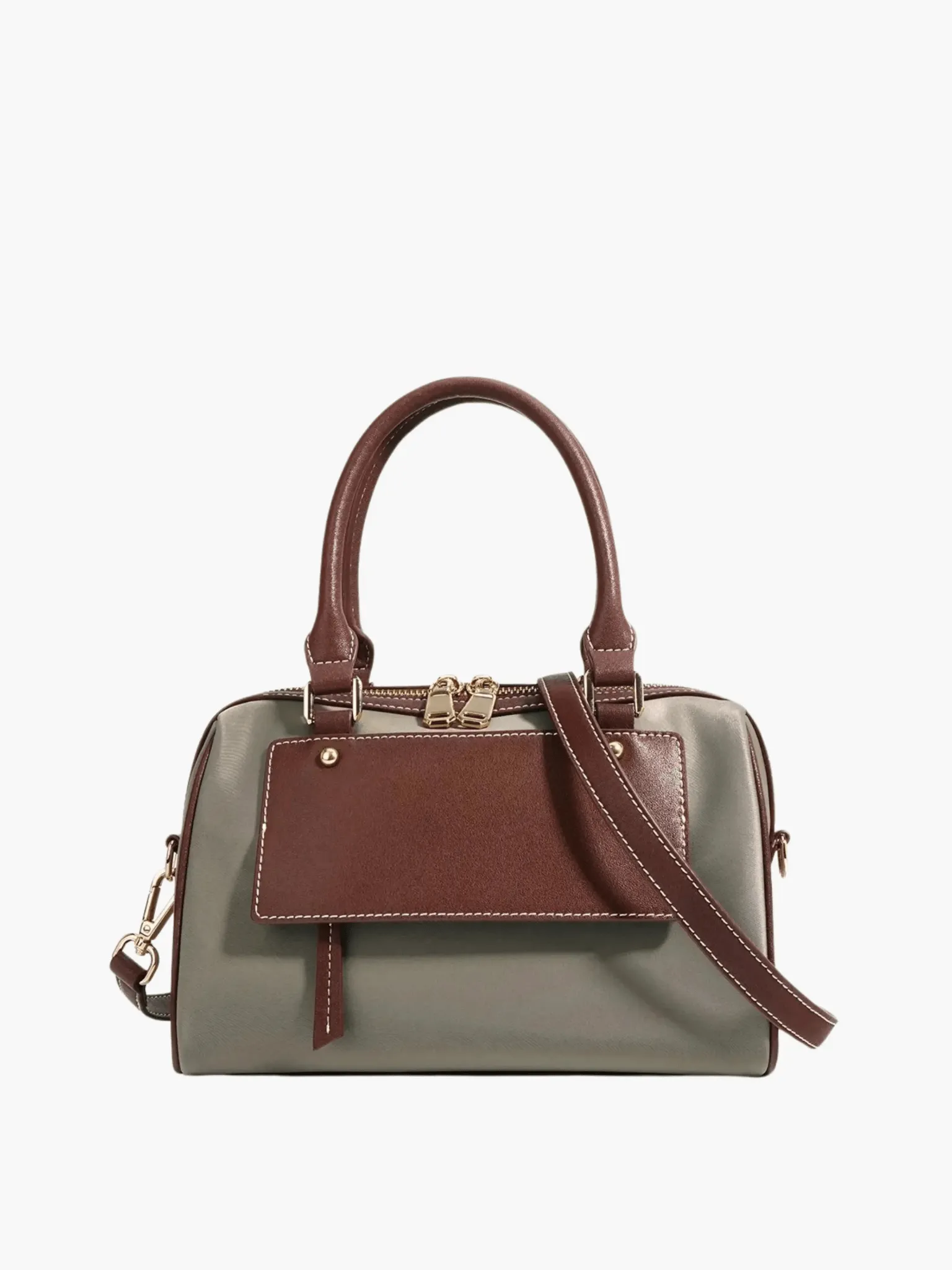 Ophelia | Classic Satchel Bag with Dual-Tone Design