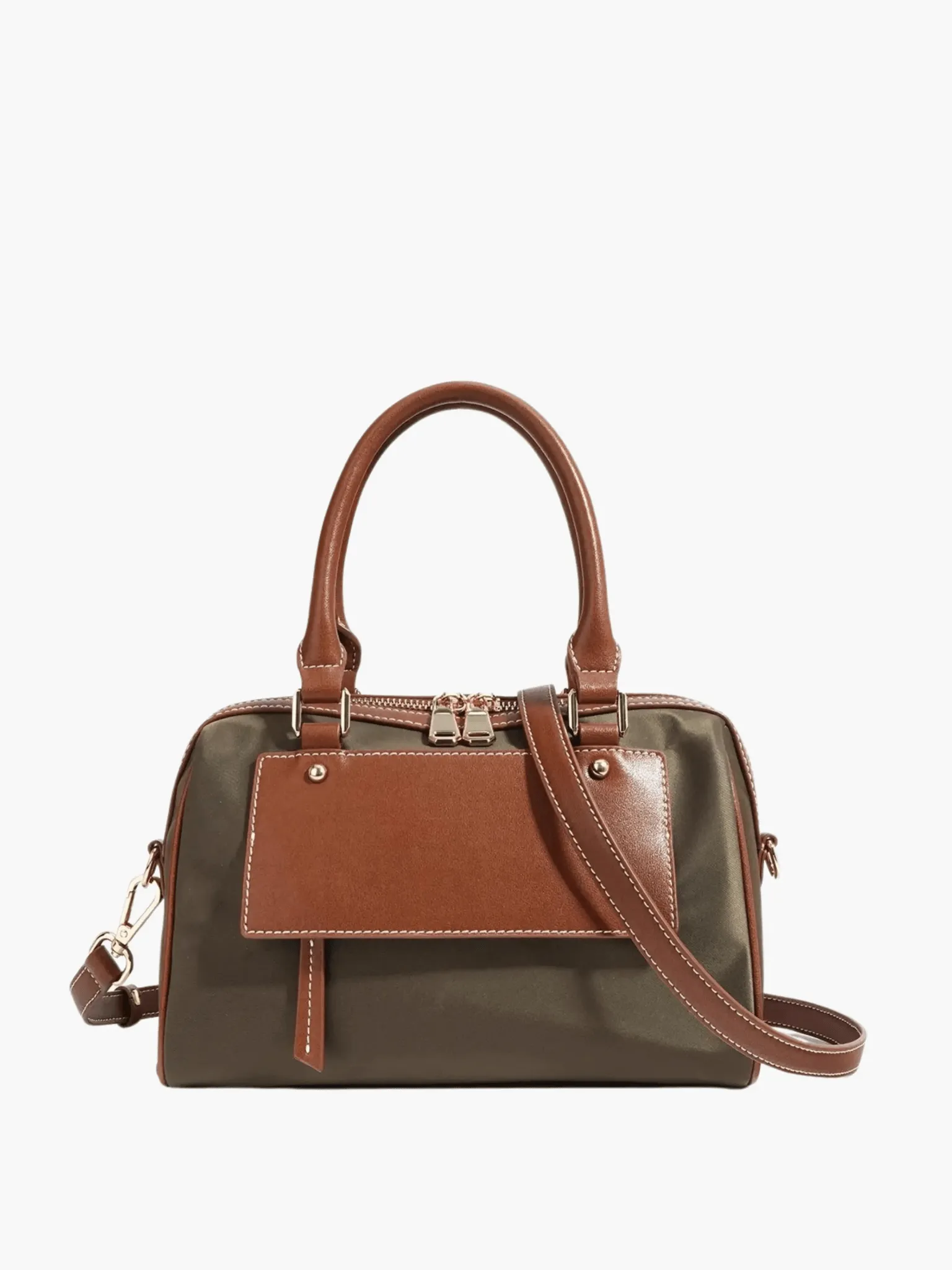 Ophelia | Classic Satchel Bag with Dual-Tone Design