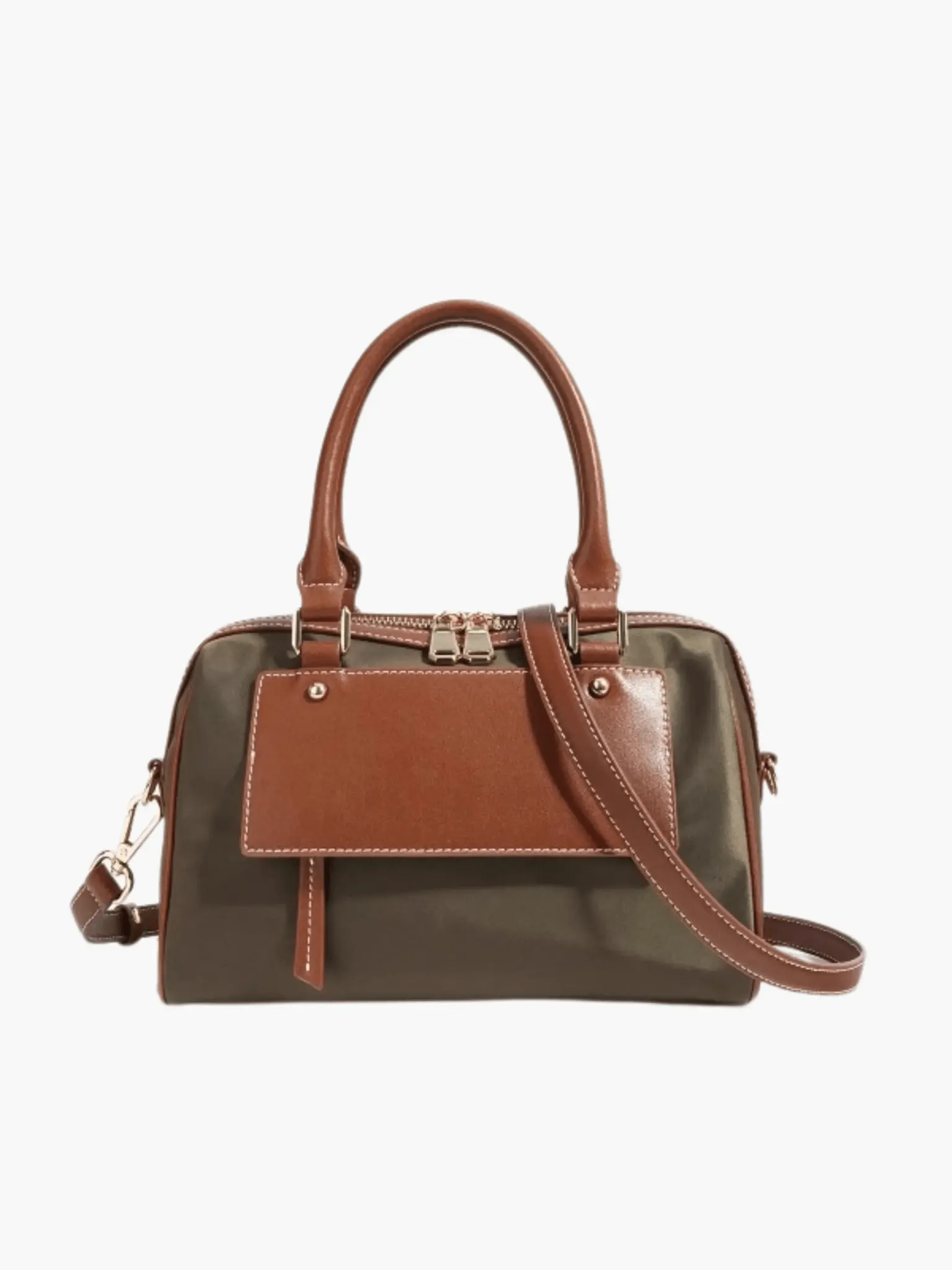 Ophelia | Classic Satchel Bag with Dual-Tone Design