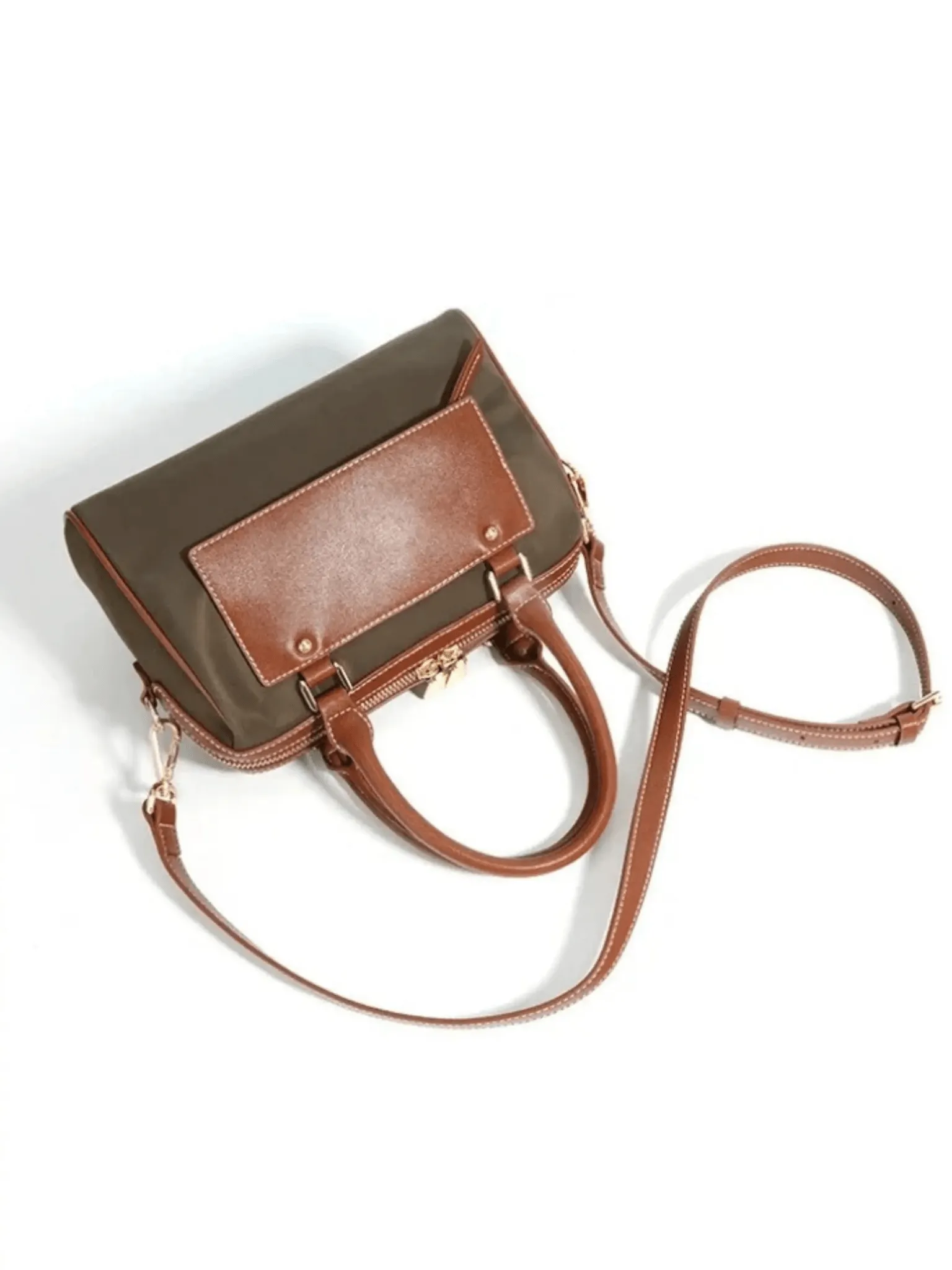 Ophelia | Classic Satchel Bag with Dual-Tone Design