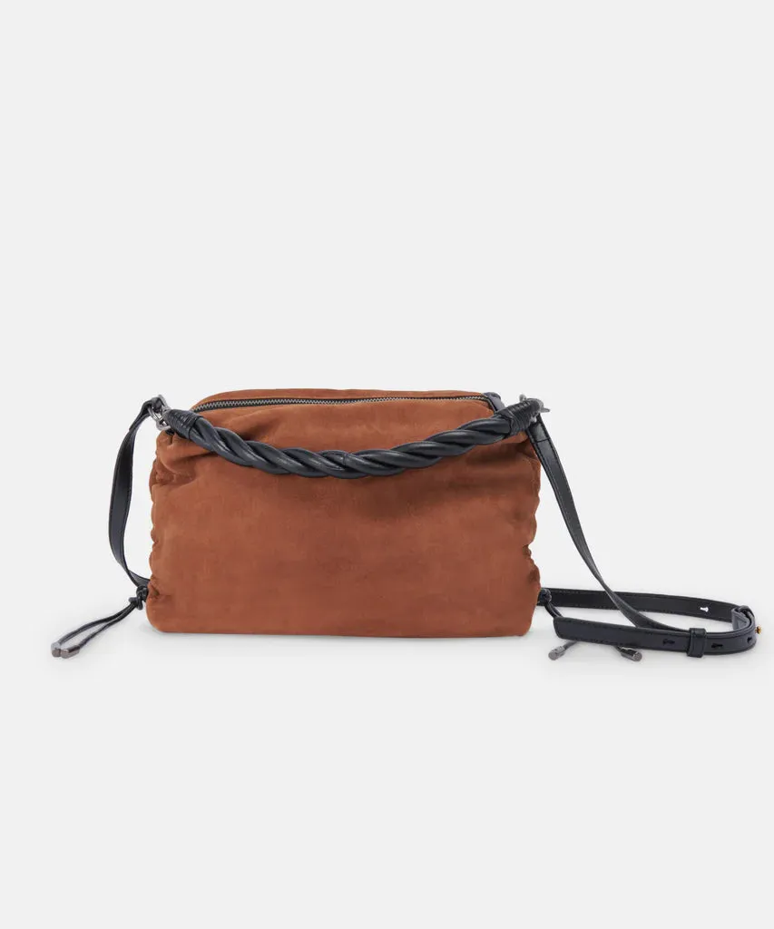 Preston Shoulder/Crossbody in Penny Brown Nubuck