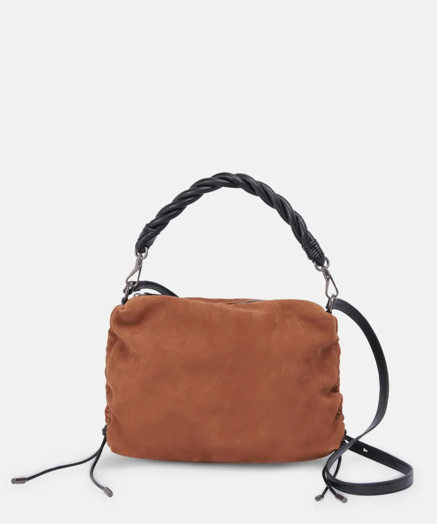 Preston Shoulder/Crossbody in Penny Brown Nubuck