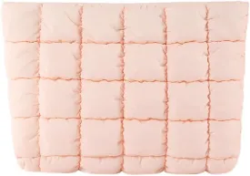 Puffy Quilted Makeup Bag Cosmetic Bags Travel Cute Puffer Solid Toiletry Organizer Pouch Storage Clutch for Women