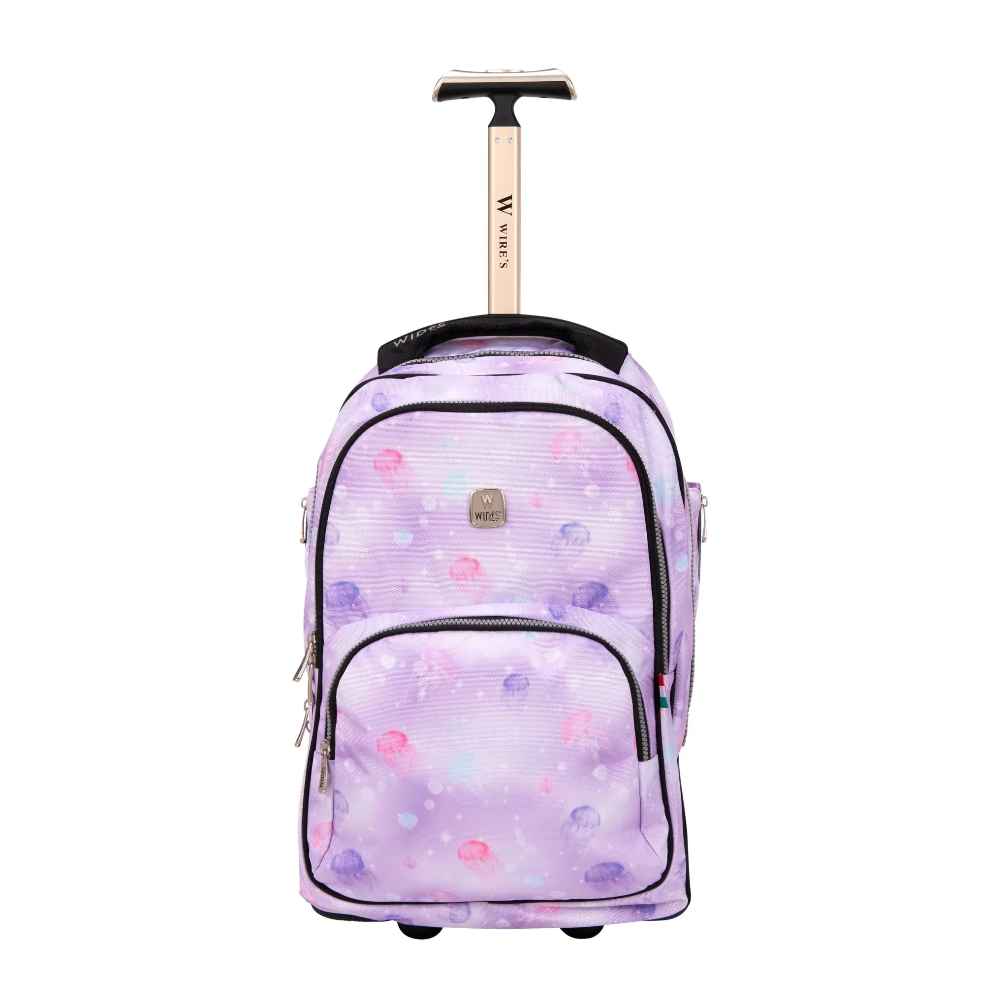 Purple Jellyfish Galaxy Planet Mini Wheel School Bags Trolly Set of 3pcs
