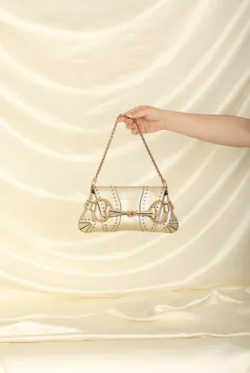 Rare Gucci Metallic Horsebit Pochette