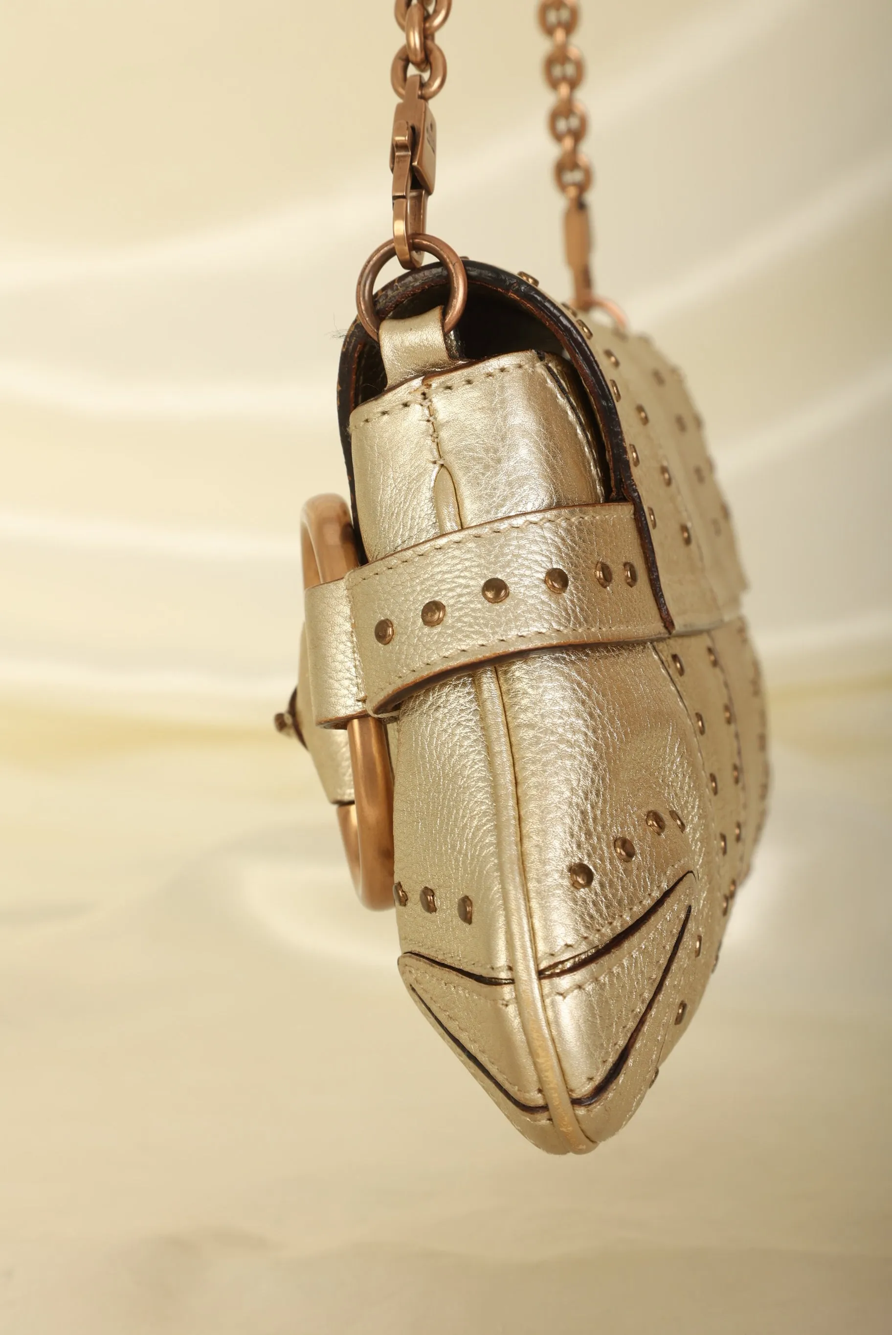 Rare Gucci Metallic Horsebit Pochette