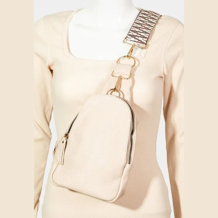 Single Strap Faux Leather Sing Bag