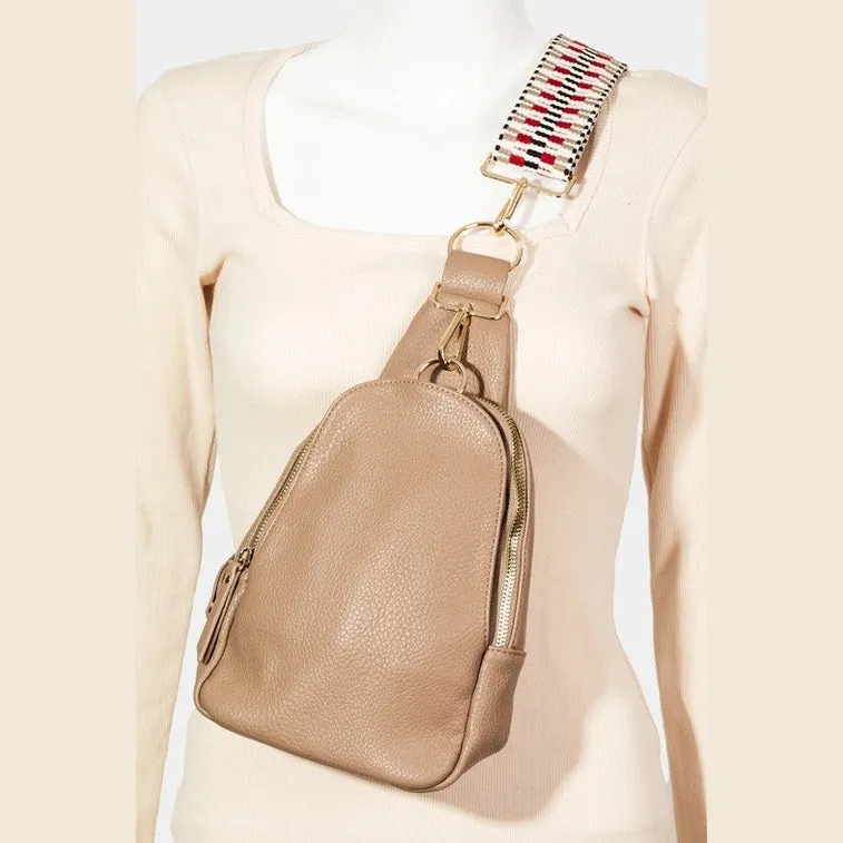 Single Strap Faux Leather Sing Bag