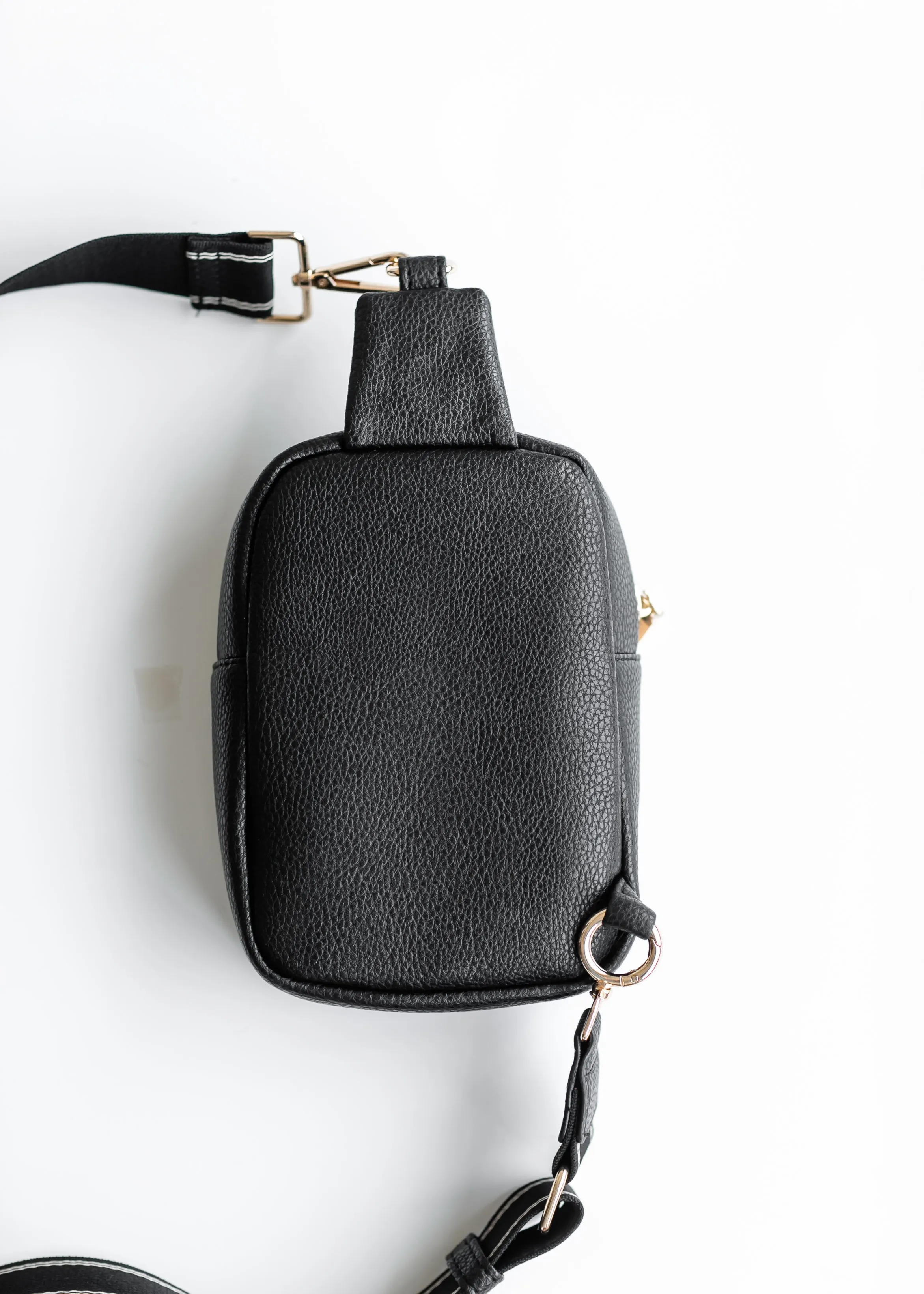Sling Crossbody Mini Belt Faux Leather Bag