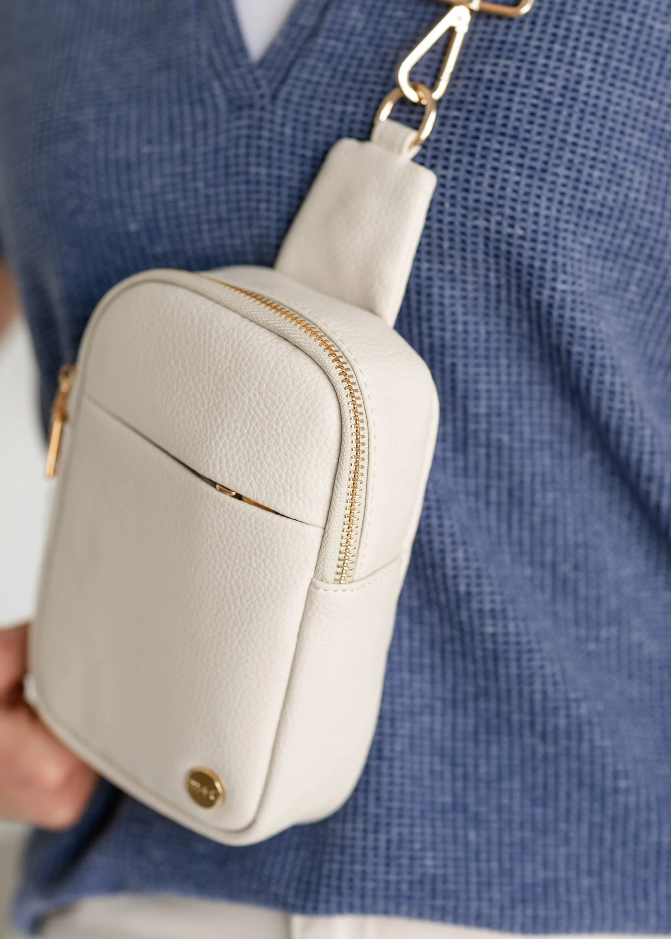 Sling Crossbody Mini Belt Faux Leather Bag