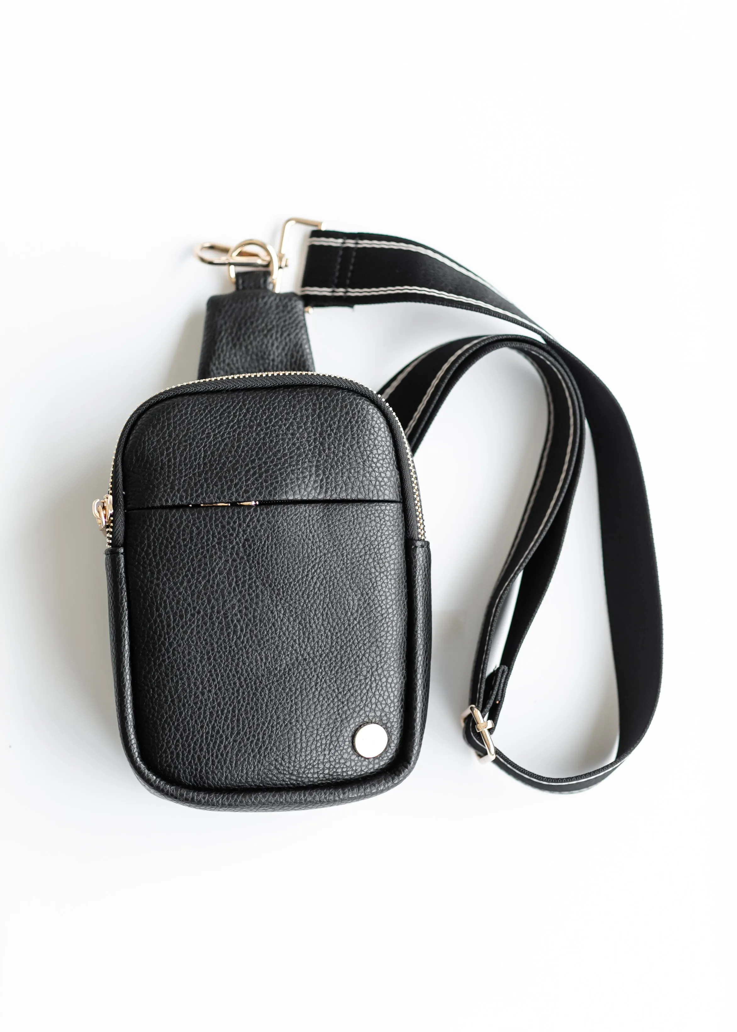 Sling Crossbody Mini Belt Faux Leather Bag