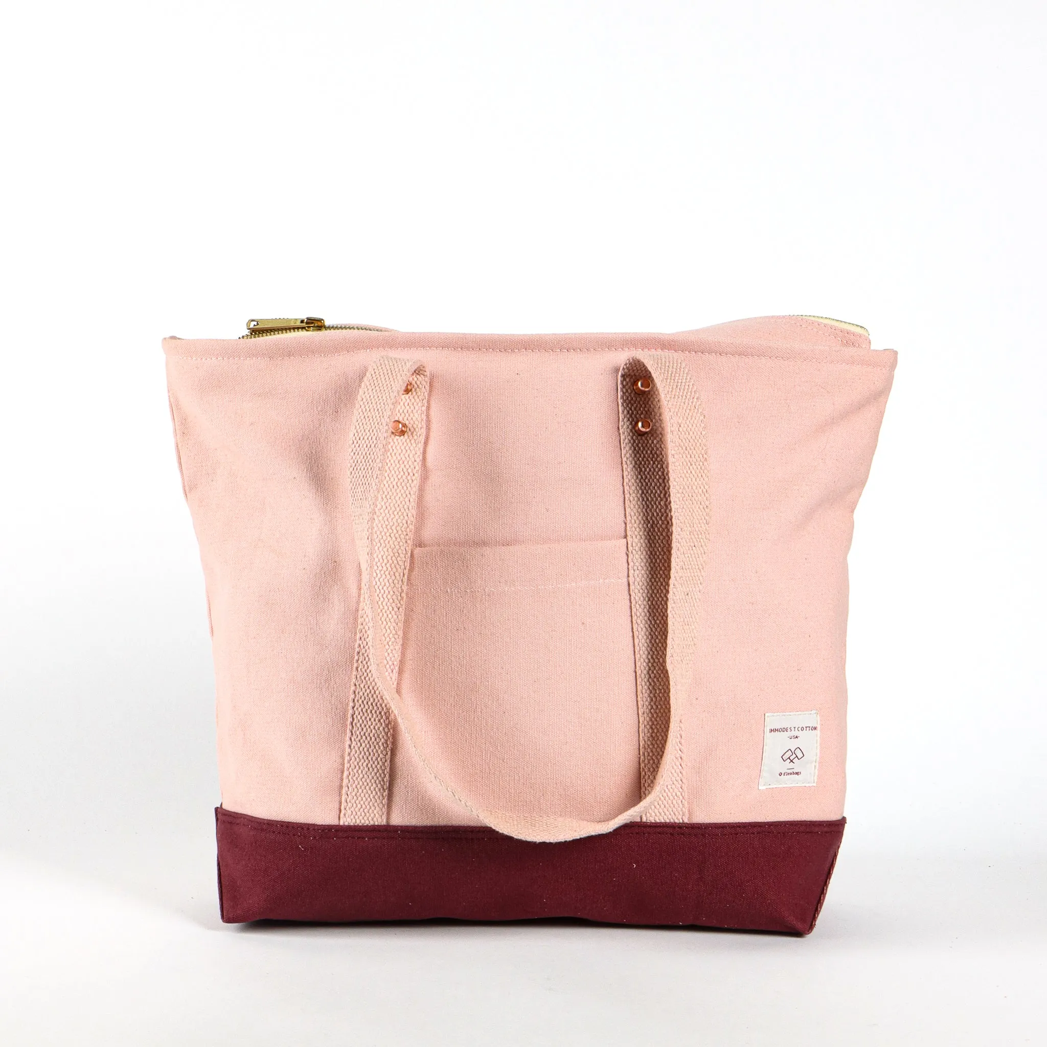 Small Zipper Tote | Pink Plum