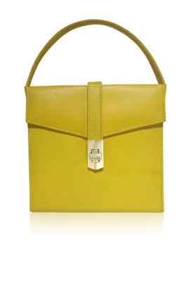 STARLET SATCHEL YELLOW LEATHER