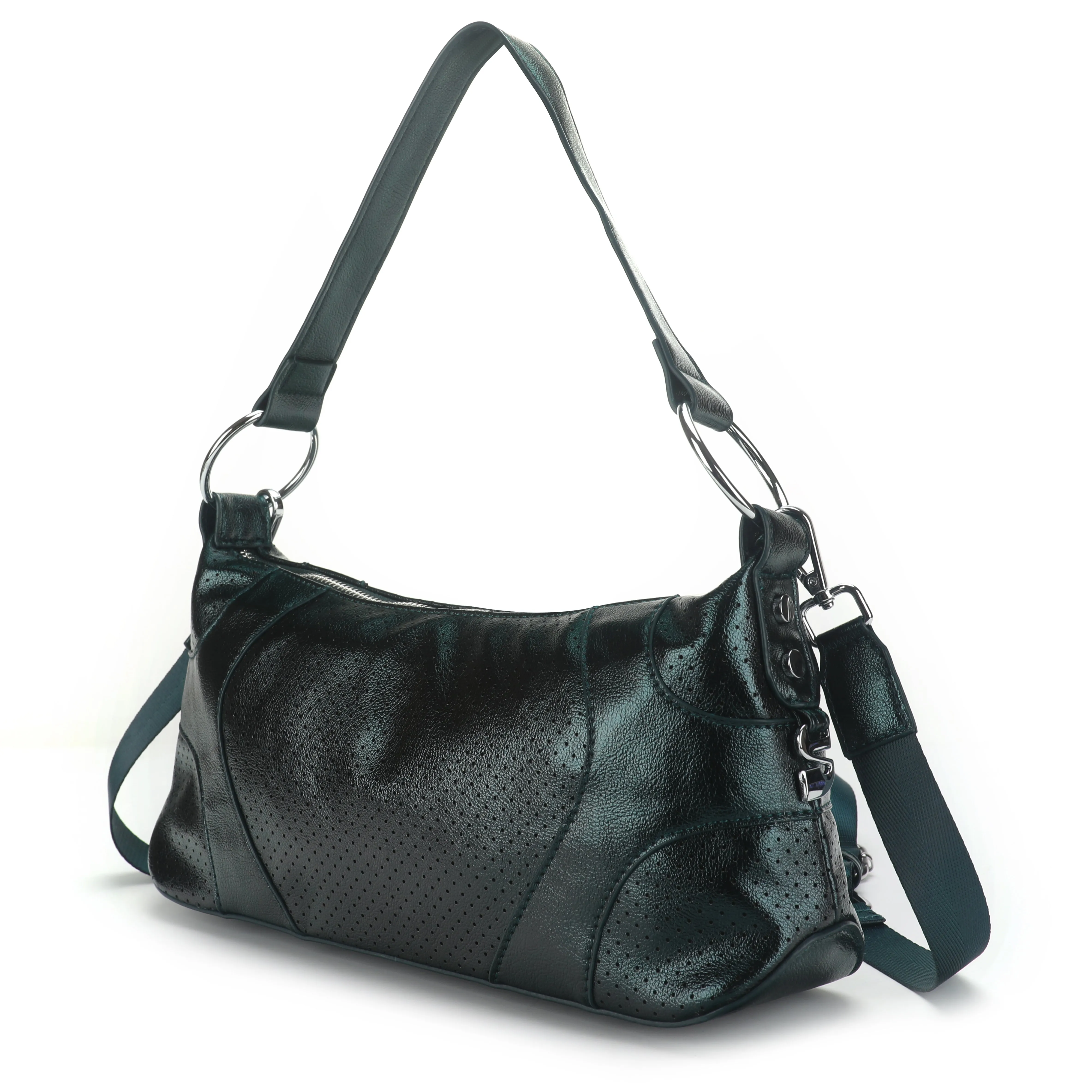 STELLA SHOULDER BAG - DARK GREEN