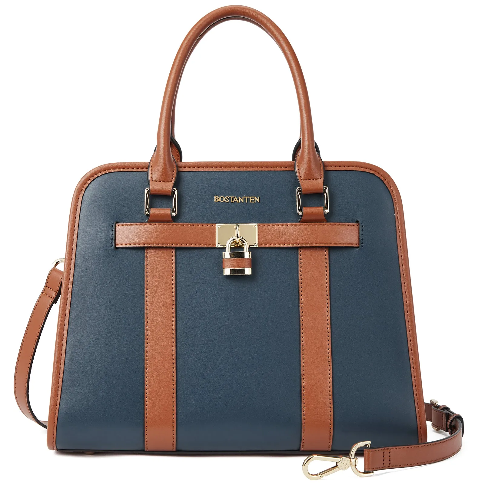 Stylish Two-Tone Top Handle Work Bag