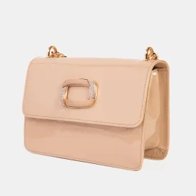 The Ferrara Cream Patent Leather Handbag