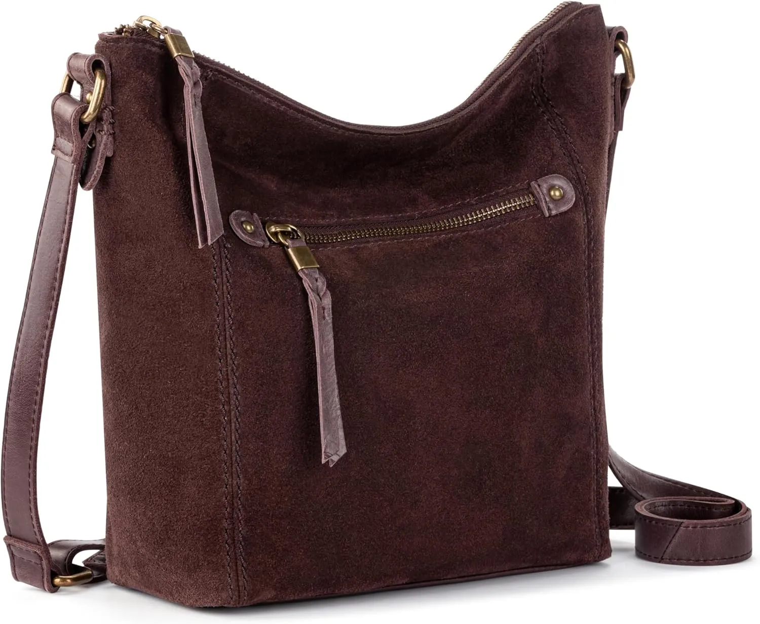 The Sak Ashland Crossbody Purse - Women's Leather Handbag For Everyday & Travel - Cross Body With Adjustable Shoulder Strap