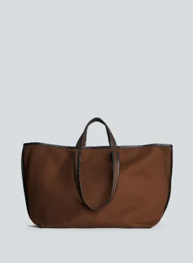 Tote canvas | almond / oil black