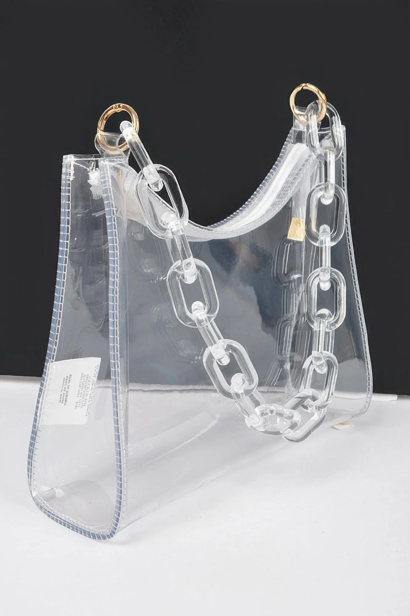 Transparent Chain Shoulder Bag