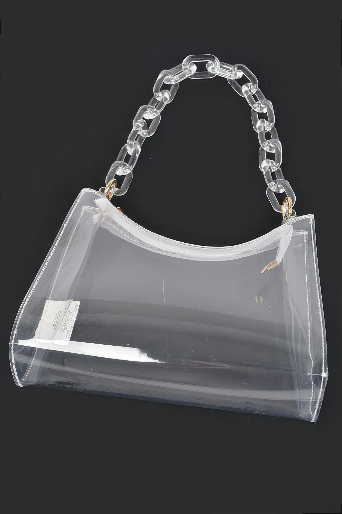 Transparent Chain Shoulder Bag