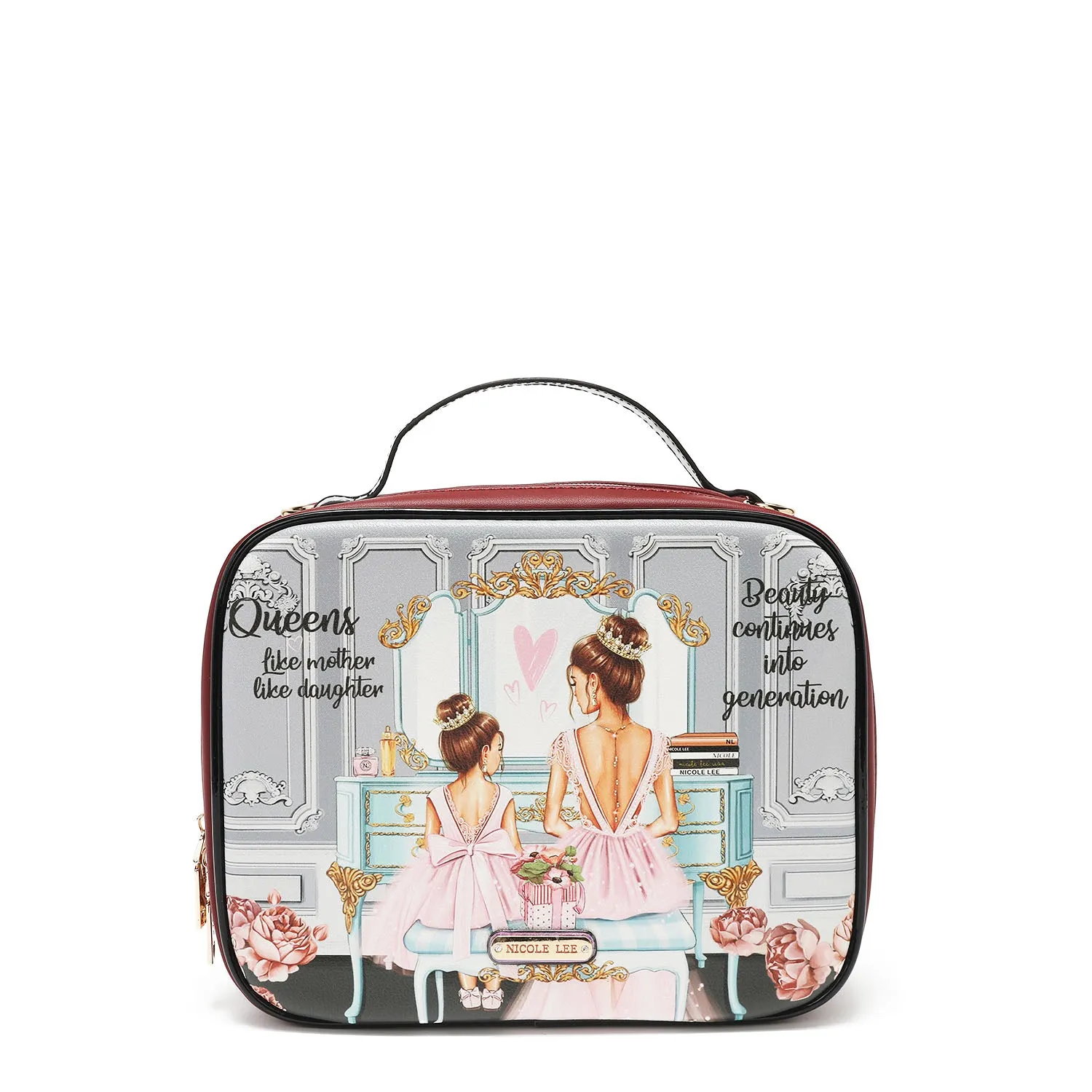 TRAVEL HANDBAG WITH POUCH SET