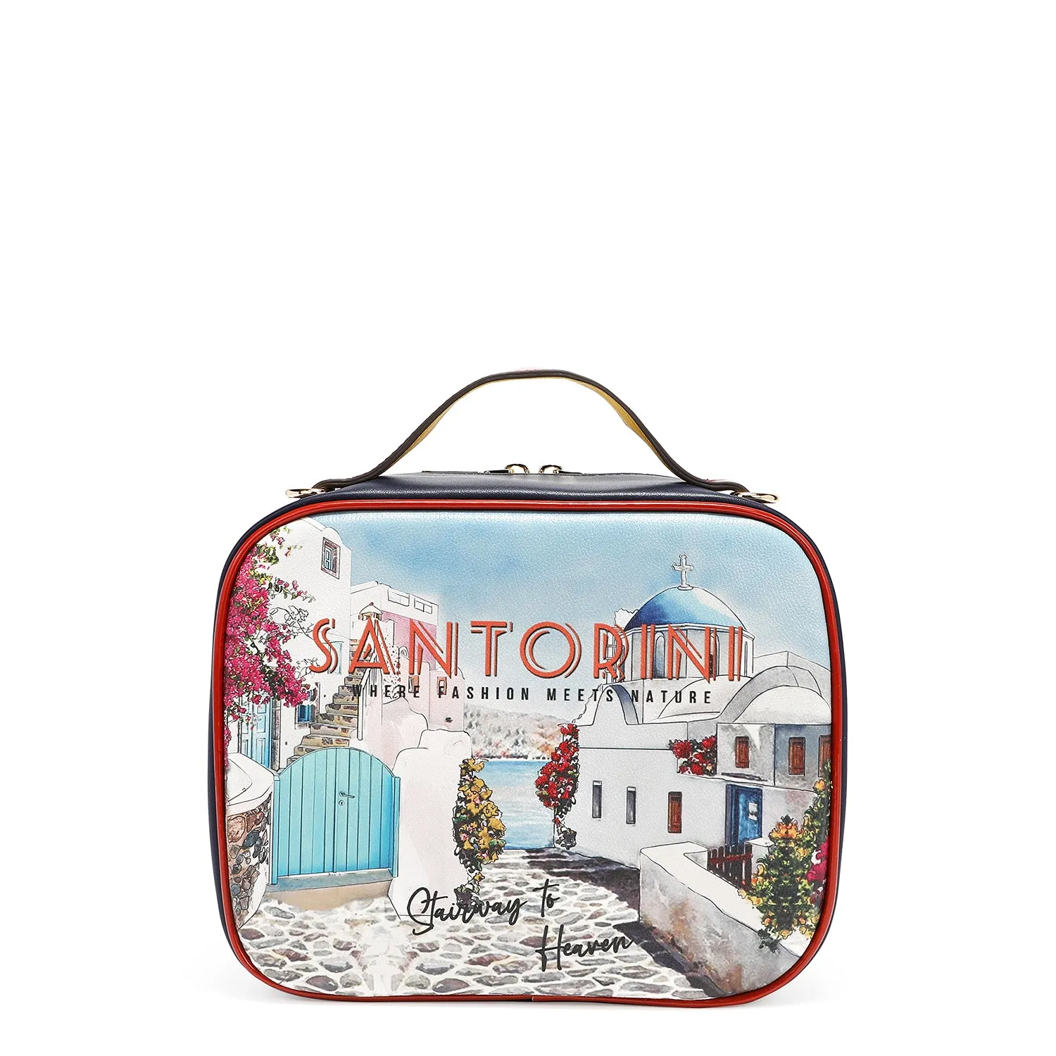 TRAVEL HANDBAG WITH POUCH SET