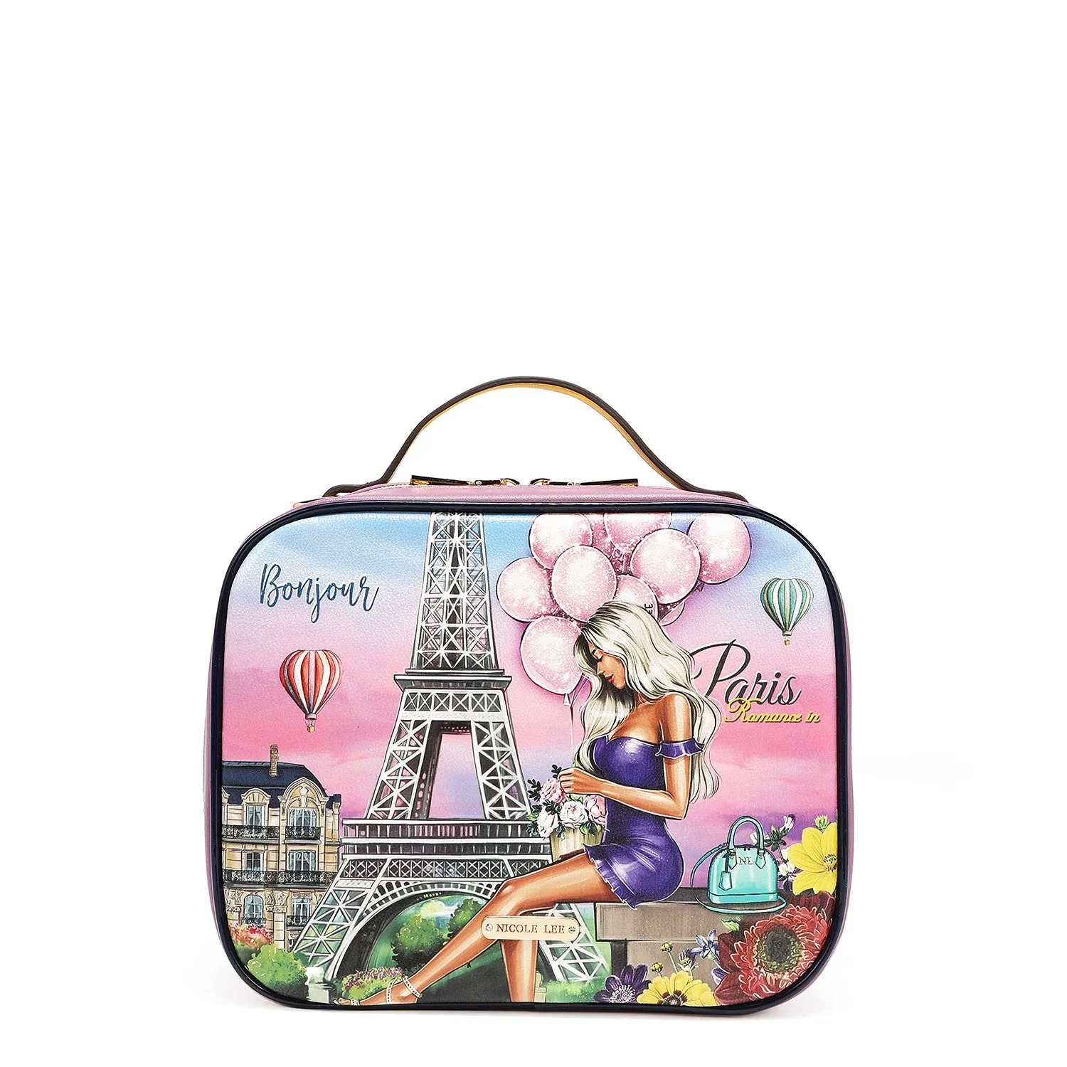 TRAVEL HANDBAG WITH POUCH SET