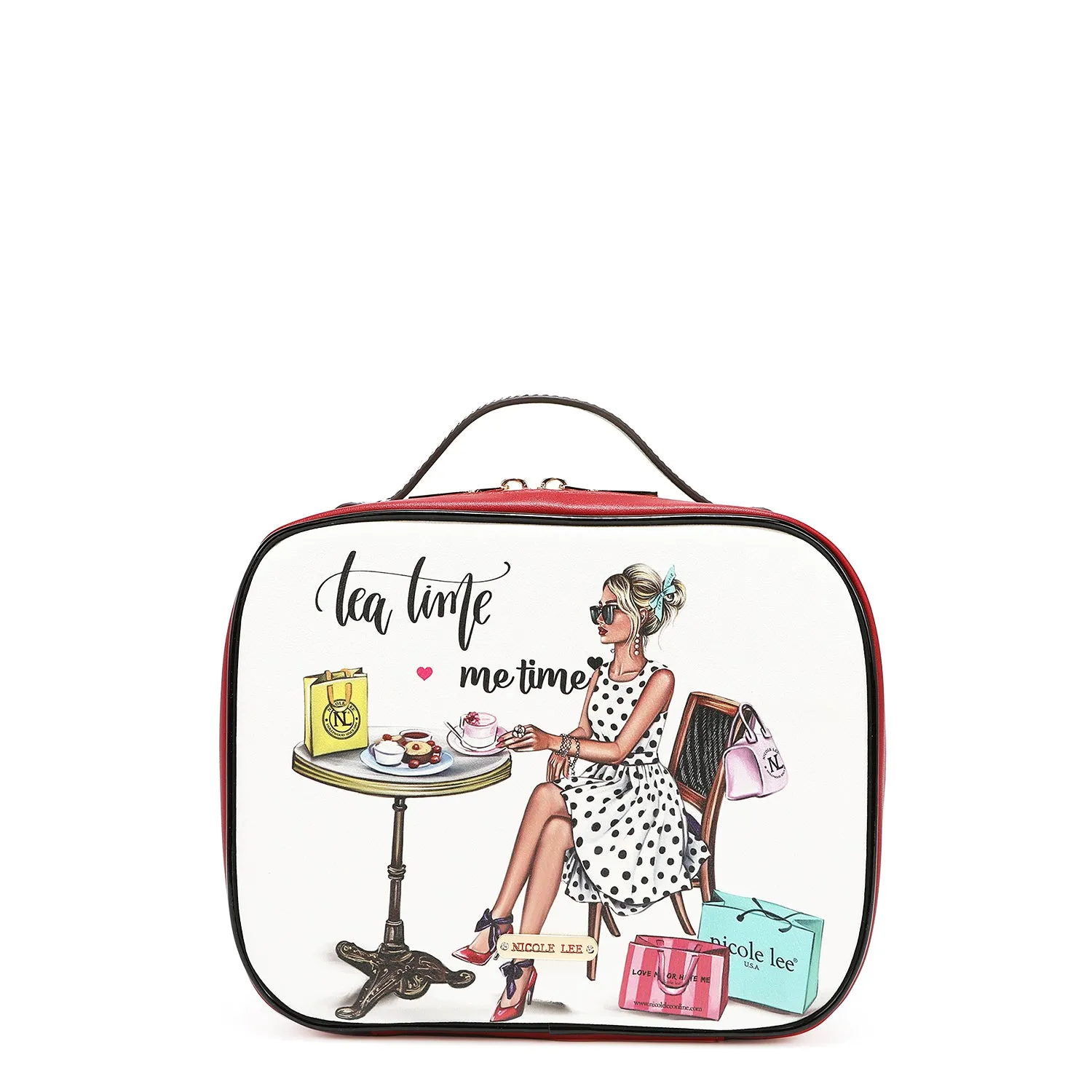 TRAVEL HANDBAG WITH POUCH SET