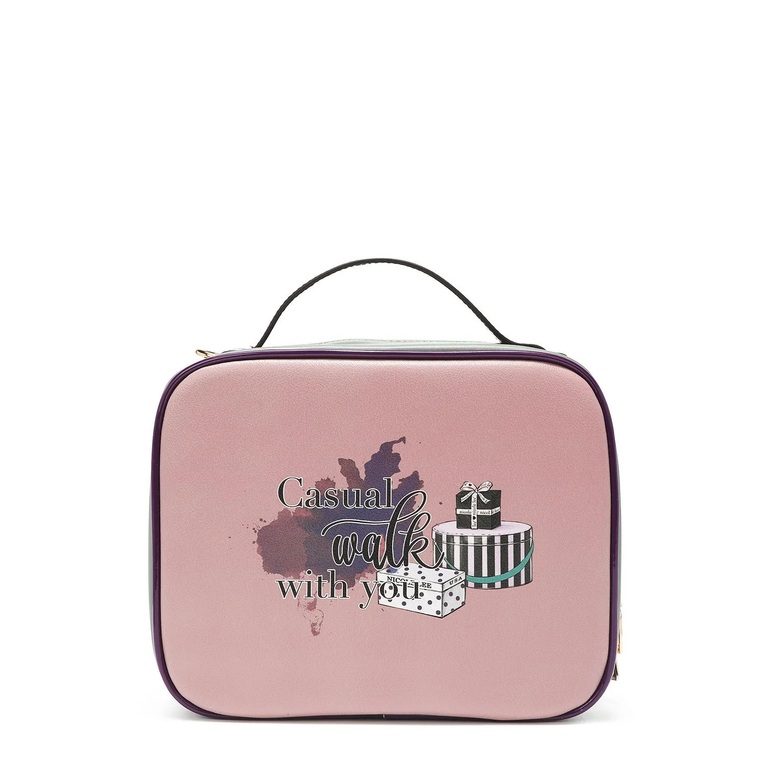 TRAVEL HANDBAG WITH POUCH SET
