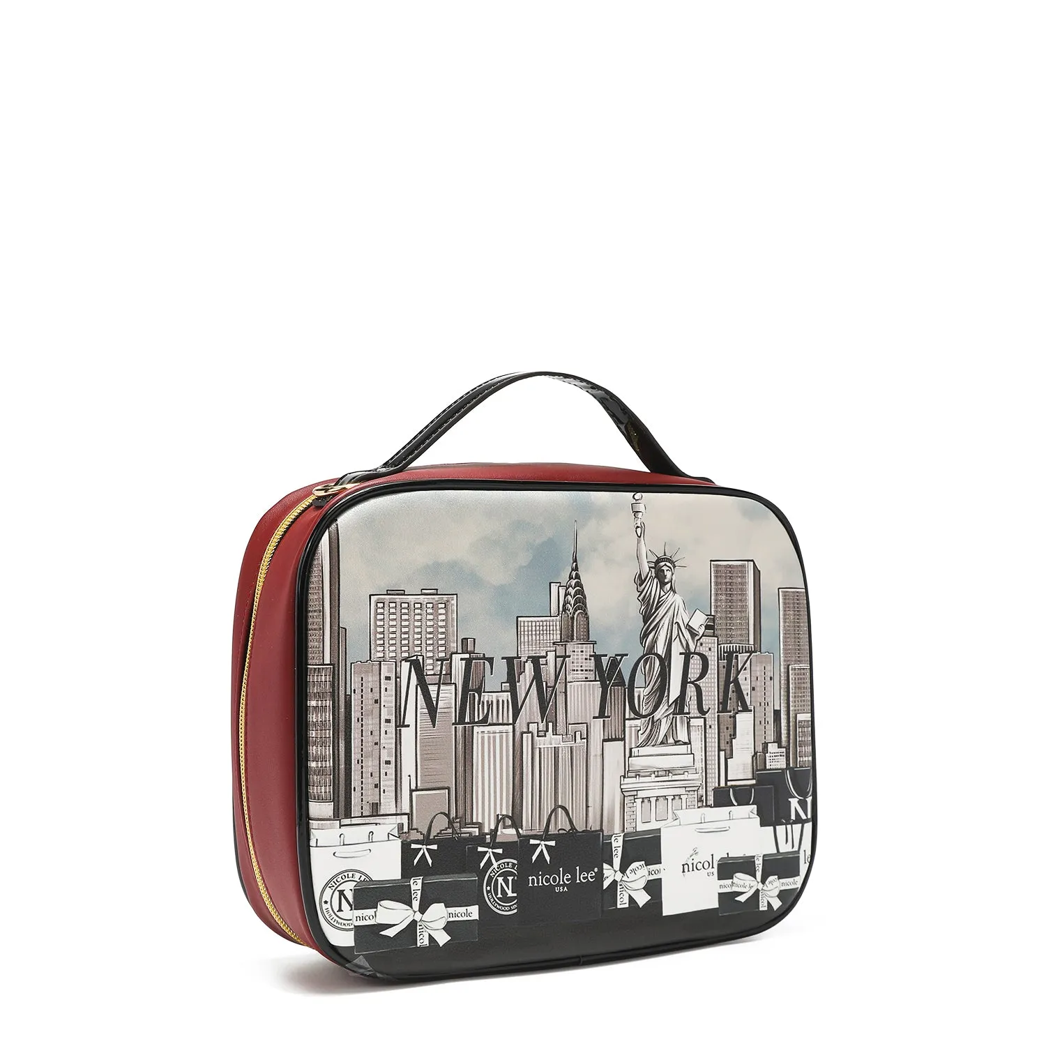 TRAVEL HANDBAG WITH POUCH SET