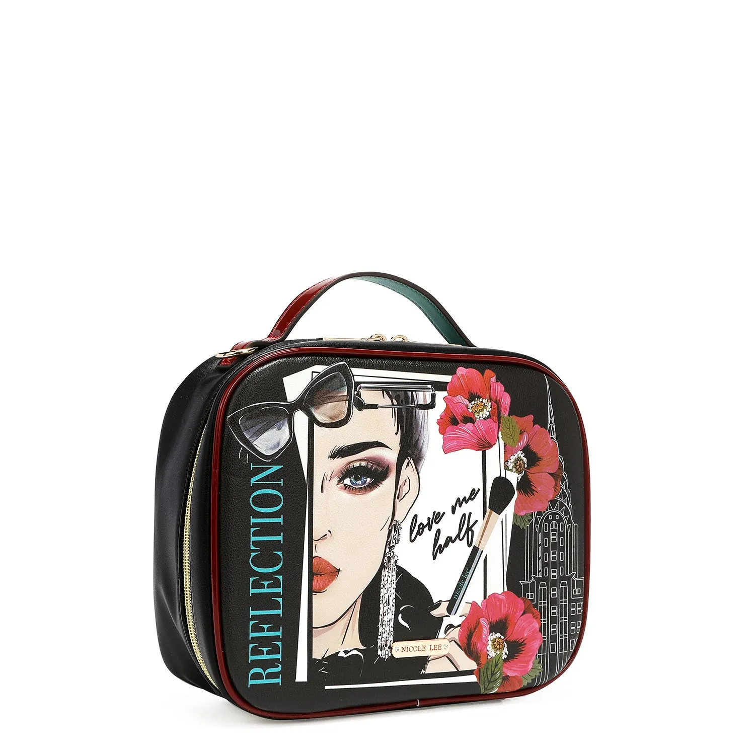 TRAVEL HANDBAG WITH POUCH SET