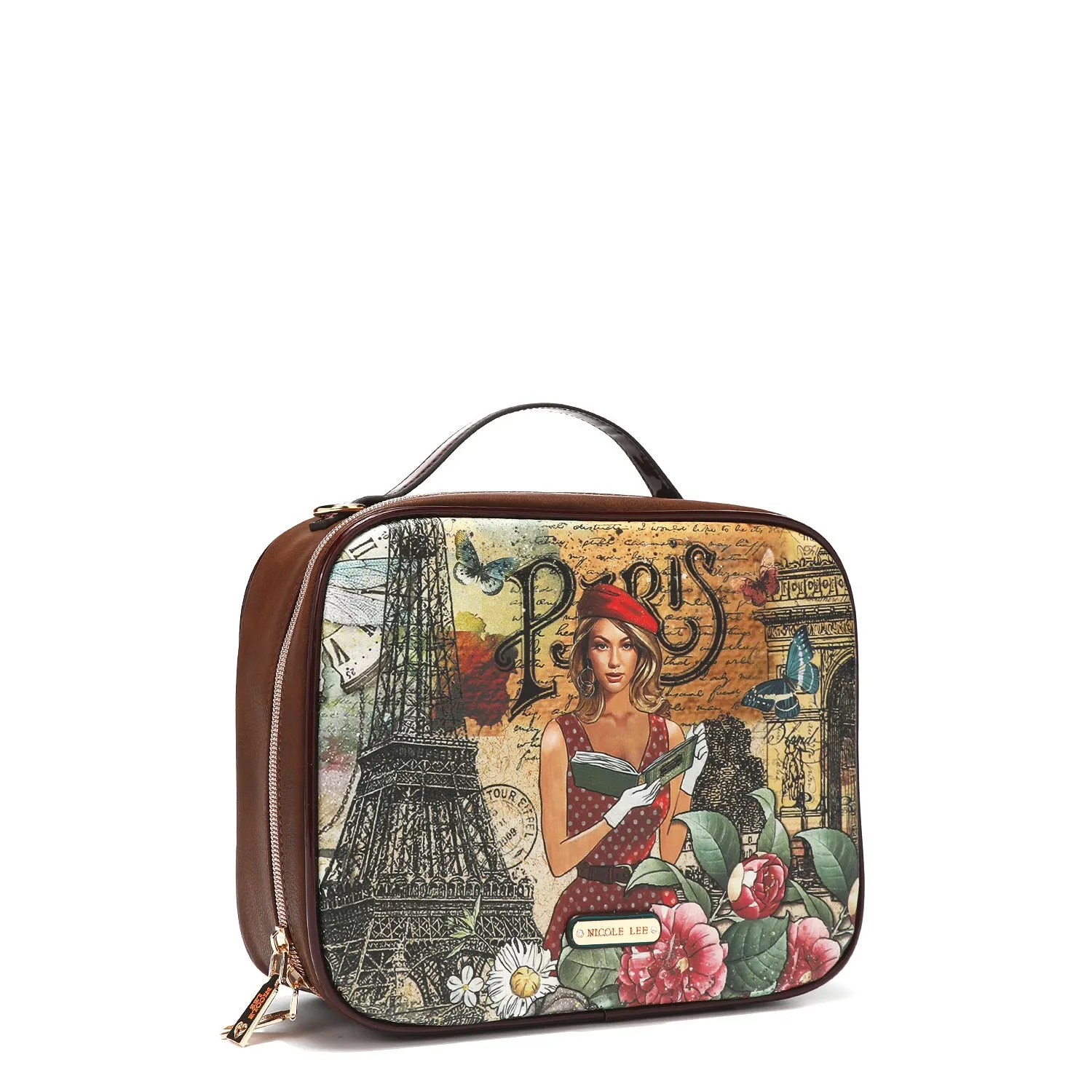 TRAVEL HANDBAG WITH POUCH SET