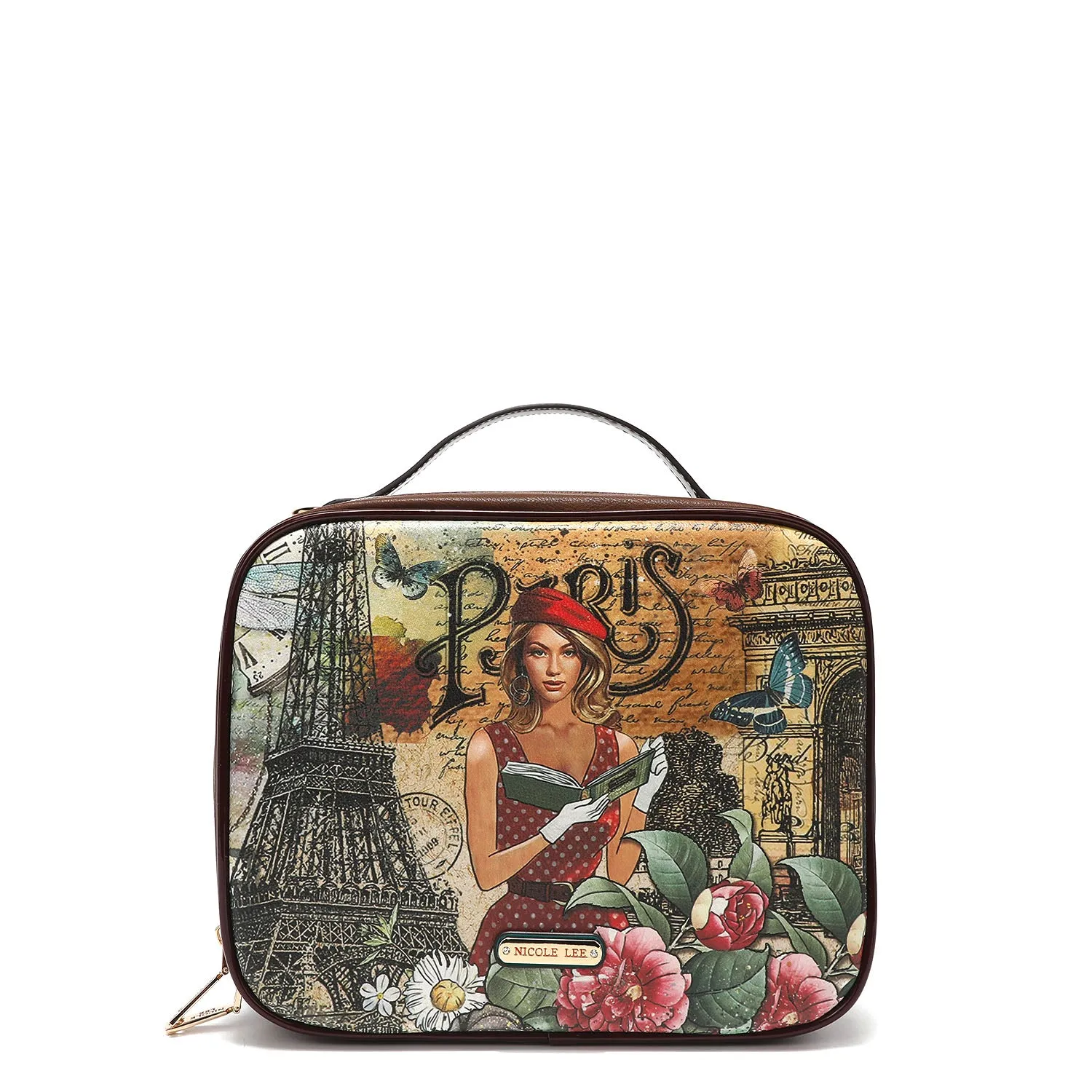 TRAVEL HANDBAG WITH POUCH SET