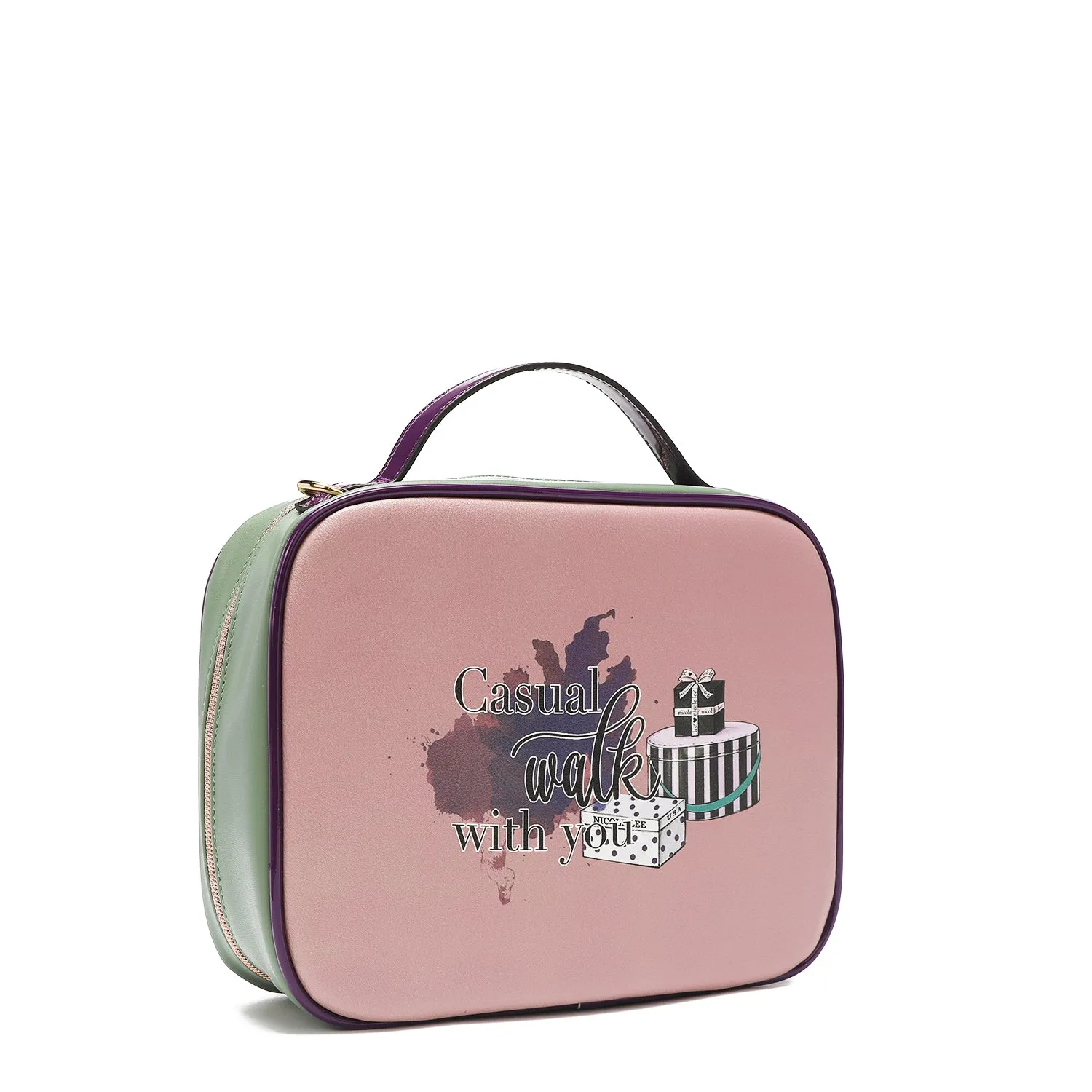 TRAVEL HANDBAG WITH POUCH SET