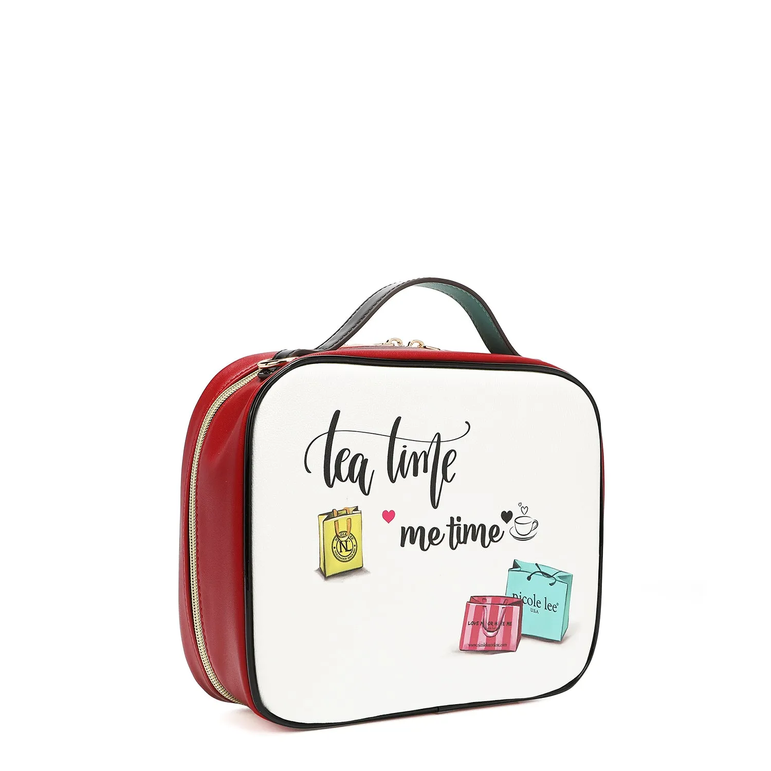 TRAVEL HANDBAG WITH POUCH SET