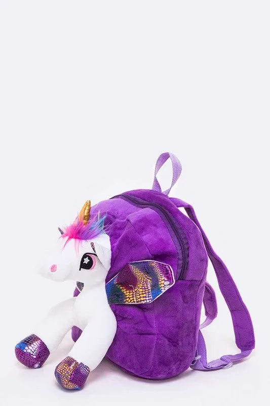 Unicorn Plush Mini Backpack
