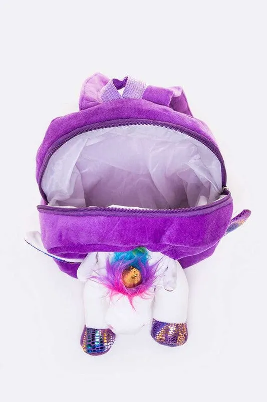 Unicorn Plush Mini Backpack