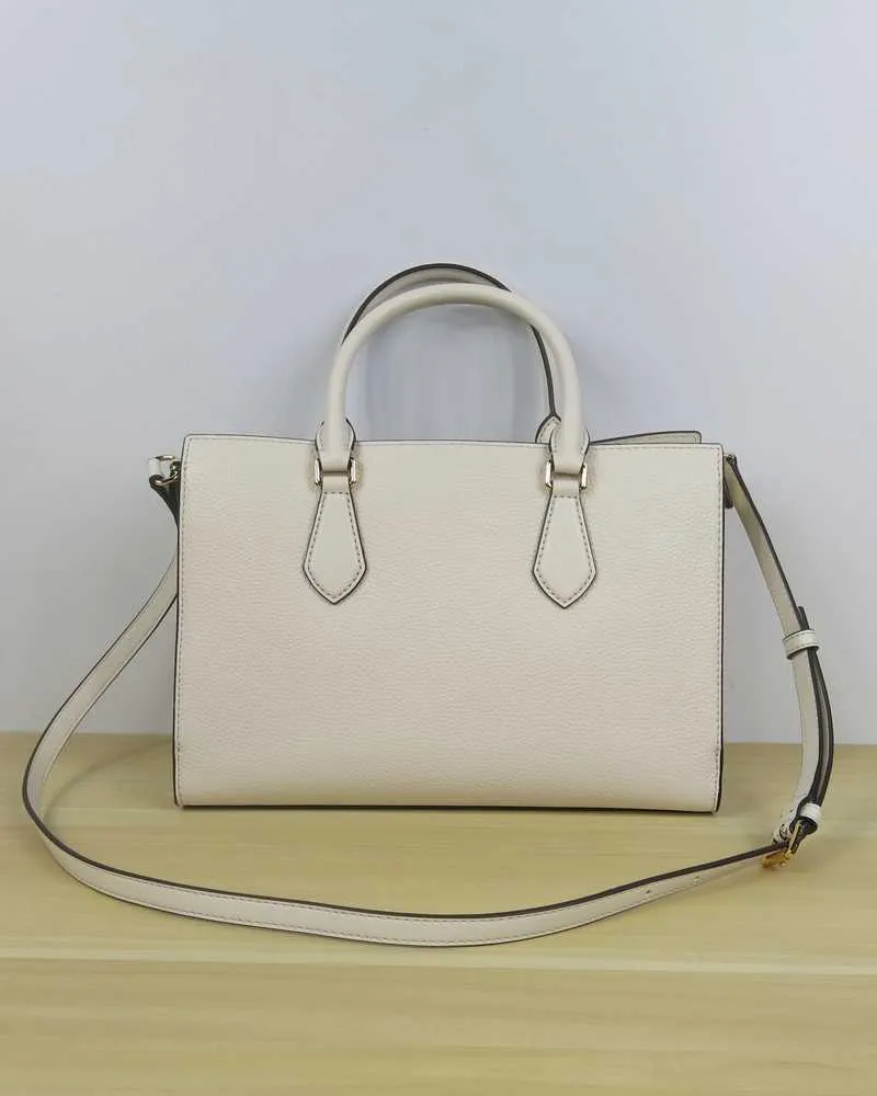 Valerie Medium Pebbled Leather Satchel