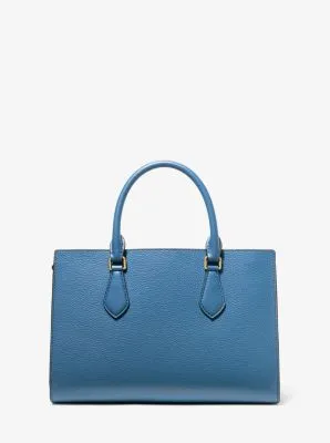 Valerie Medium Pebbled Leather Satchel
