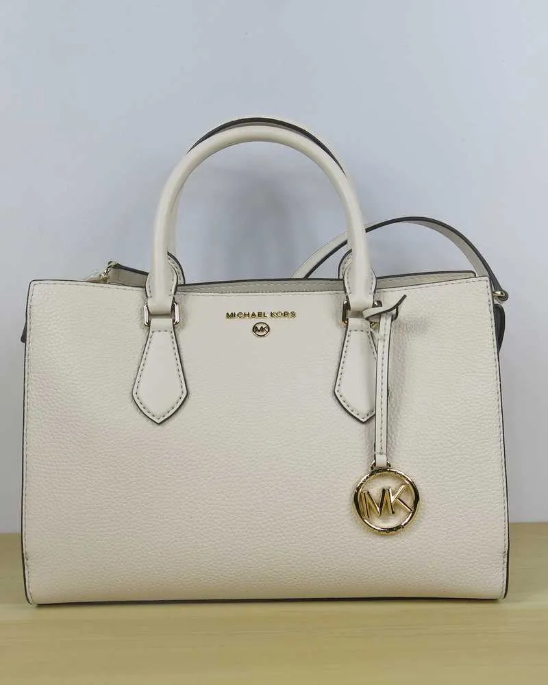 Valerie Medium Pebbled Leather Satchel