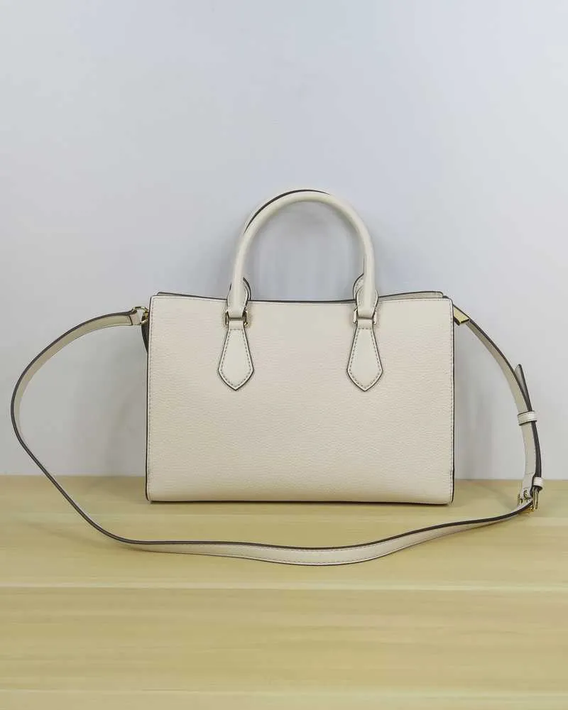 Valerie Medium Pebbled Leather Satchel