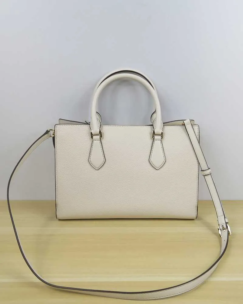 Valerie Medium Pebbled Leather Satchel